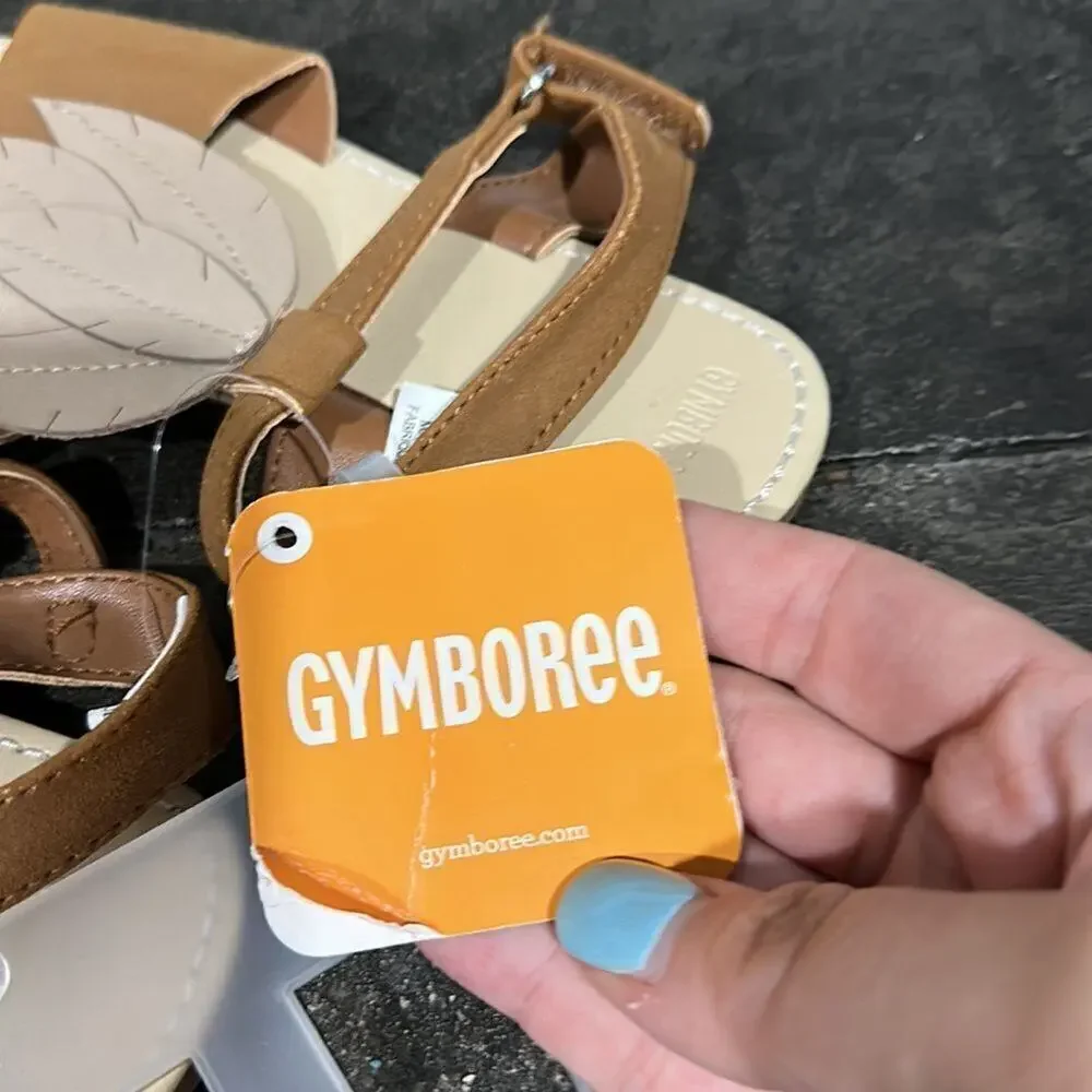 Gymboree Brown Leaf Sandals 12 NWT